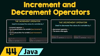 Increment and Decrement Operators in Java [upl. by Klepac]