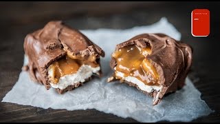 Chocolate Snickers Recipe  Sorted Food [upl. by Asillam286]