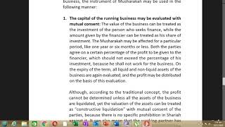 Uses of mudarabah and musharakah as project financing [upl. by Ardnalak]