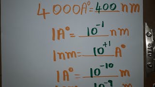 angstrom unit to nanometer [upl. by Rufus]