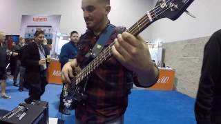 Hartke HD500 Combo review Namm 2017 [upl. by Ahsienyt]