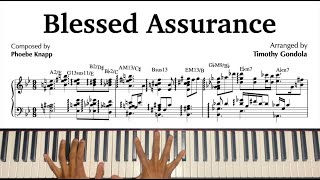 Blessed Assurance Gospel Jazz Arrangement amp Transcription [upl. by Roxi]