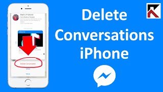 How Do I Delete Conversations In Facebook Messenger iPhone 2018 [upl. by Jareb]