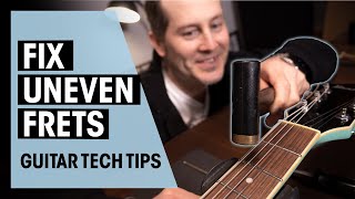 How to Fix Uneven Frets  Guitar Tech Tips  Ep 41  Thomann [upl. by Oconnor]