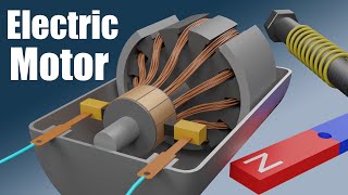 How does an Electric Motor work DC Motor [upl. by Atteyek157]