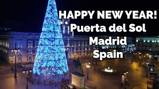 New Years Eve from Puerta del Sol Madrid Spain Happy New Year 2025 [upl. by Jorey884]