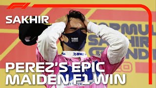 Sergio Perez Claims Brilliant Maiden F1 Victory  2020 Sakhir Grand Prix [upl. by Evot]