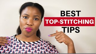 HOW TO TOPSTITCH WITH A SEWING MACHINE  TOPSTITCHING TIPS [upl. by Ahsratan]