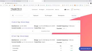 How to Backtest your Strategy on Tradetron [upl. by Urba]