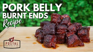 Pork Belly Burnt Ends Recipe  Smoked Pork Belly on the BBQ [upl. by Hammock]