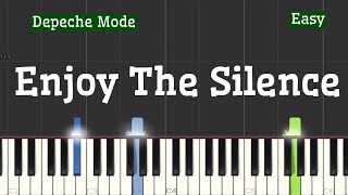 Depeche Mode  Enjoy The Silence Piano Tutorial  Easy [upl. by Edva47]