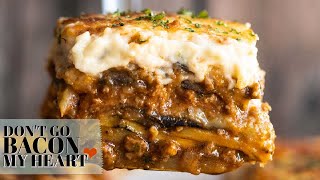 Outrageously Delicious Greek Moussaka [upl. by Yajet335]