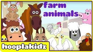 Preschool Activity  Learn About Farm Animals  HooplaKidz [upl. by Allenrad]