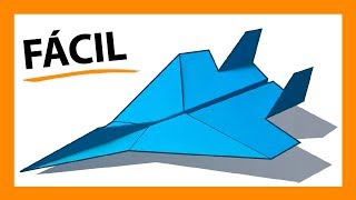 FÁCIL F15 Avión de papel 💙 Cómo hacer un increíble avión de papel de guerra que vuele mucho [upl. by Reeta209]