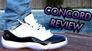 quotConcordquot Air Jordan 11 Low W OnFeet Review [upl. by Denney]