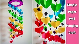 Attractive Wall Hanging Craft at Home  DIY  Paper Craft Ideas [upl. by Deborath]