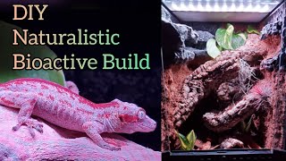 DIY crested gecko gargoyle gecko enclosure cage naturalistic build [upl. by Vrablik268]