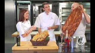 Fougasse Bread Demonstrated by The French Pastry School [upl. by Rramo]