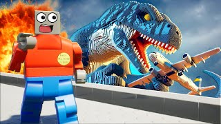 MASSIVE LEGO MONSTERS Survival in Brick Rigs Multiplayer [upl. by Pammi781]