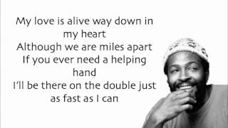 Marvin Gaye  Aint No Mountain High Enough  Lyrics [upl. by Enomor]