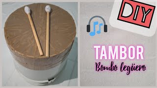 DIY Tambor  Bombo legüero con materiales reciclados [upl. by Retsel759]