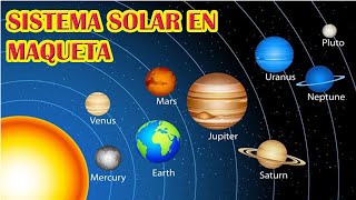 Maqueta Del Sistema Solar CON UNICEL [upl. by Gentilis]