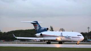 INSANELY LOUD 727 TAKEOFF Amerijet At Miami International [upl. by Enrev912]