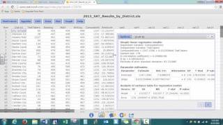 Statcrunch Tutorial Linear Regression [upl. by Dyann]