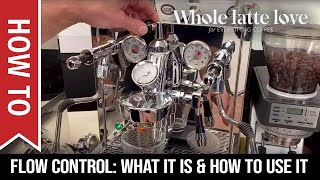 Live Demo Flow Control amp Espresso Machines  What It Is amp How To Use It [upl. by Trix]