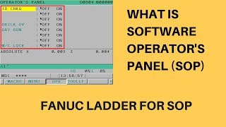 Fanuc Software Operators Panel SOP  Fanuc Ladder for SOP [upl. by Haas630]