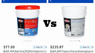 100Silicone vs Elastomeric coating [upl. by Jessee]