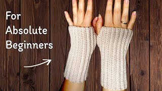 SO EASY Cute Crochet Fingerless Gloves [upl. by Nageam307]