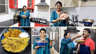 Vlog  Kitchen Reorganization  Mutton Biryani Chicken Gravy  New Cookwares  Karthikha Channel [upl. by Revert858]