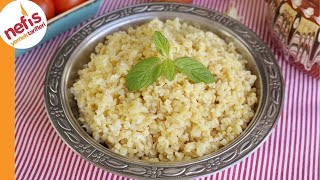 SADE BULGUR PİLAVI TARİFİ  NASIL YAPILIR [upl. by Attelra267]