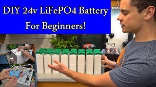 DIY 24v LiFePO4 Solar Battery Bank Beginner Friendly 24 kWh Cheap Full Tutorial [upl. by Elyrrad968]