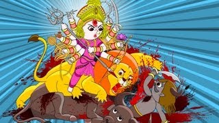 Mahishasura Mardini মহিসাসুর মর্দিনী animation [upl. by Aneekan]