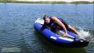 How to get back into an inflatable kayak from the water [upl. by Crompton297]