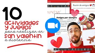 10 actividades juegos y dinámicas de SAN VALENTIN14 de Febrero en Zoom 💌🎥 [upl. by Carolus]