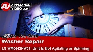 LG Washer Repair  Grinding Noise and Will Not Spin  Motor Rotor Assembly [upl. by Adorne]