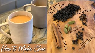 How To Make Chai Tea  Indian Tea [upl. by Alpheus]