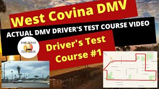 West Covina DMV Drivers Test Route 1  ACTUAL TEST ROUTE Behind The Wheel License Tip Video 2021 [upl. by Goldarina]