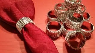 DIY BLING BLING Napkins Rings [upl. by Crissie]