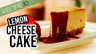 Baked Lemon Mascarpone Cheese Cake [upl. by Beatrisa]