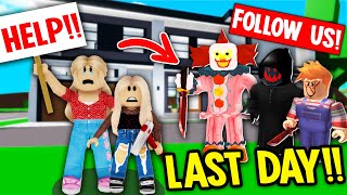 The LAST DAY in BROOKHAVEN Roblox Brookhaven RP [upl. by Auhsej]