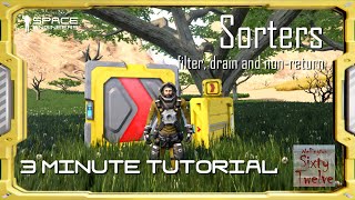 Sorters  Space Engineers 3 Minute Tutorial [upl. by Eupheemia]