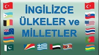 İngilizce Ülkeler ve Milletler Ülkelerin İsimleri Okunuşu [upl. by Chick]