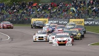 THRUXTON HIGHLIGHTS  BTCC 2015 [upl. by Greabe]