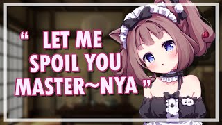 Cat Neko Maid Girl Spoils You『ASMR  Roleplay』『 F4A』 [upl. by Edaj]