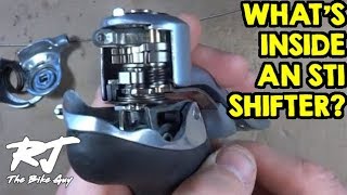 Whats Inside A Shimano STI Shifter How Do STI Shifters Work [upl. by Eimorej729]