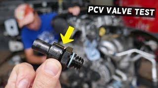 HOW TO TEST PCV VALVE ON A CAR [upl. by Faust]